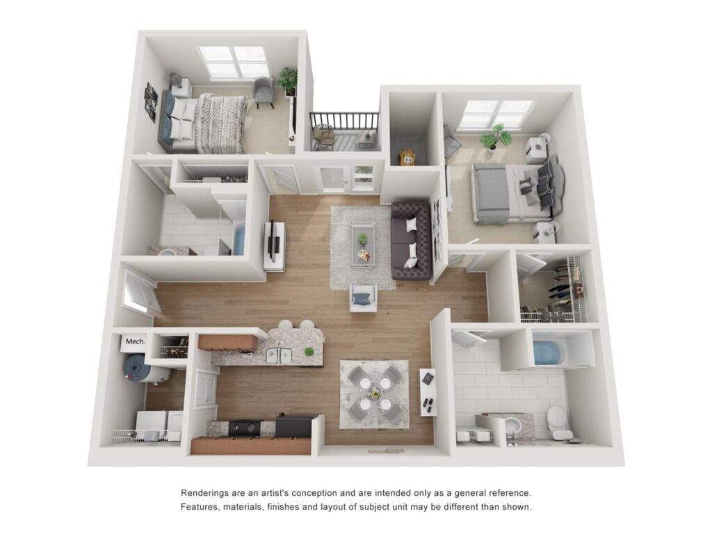 Bristol Bluffs 3 bedroom floor plan